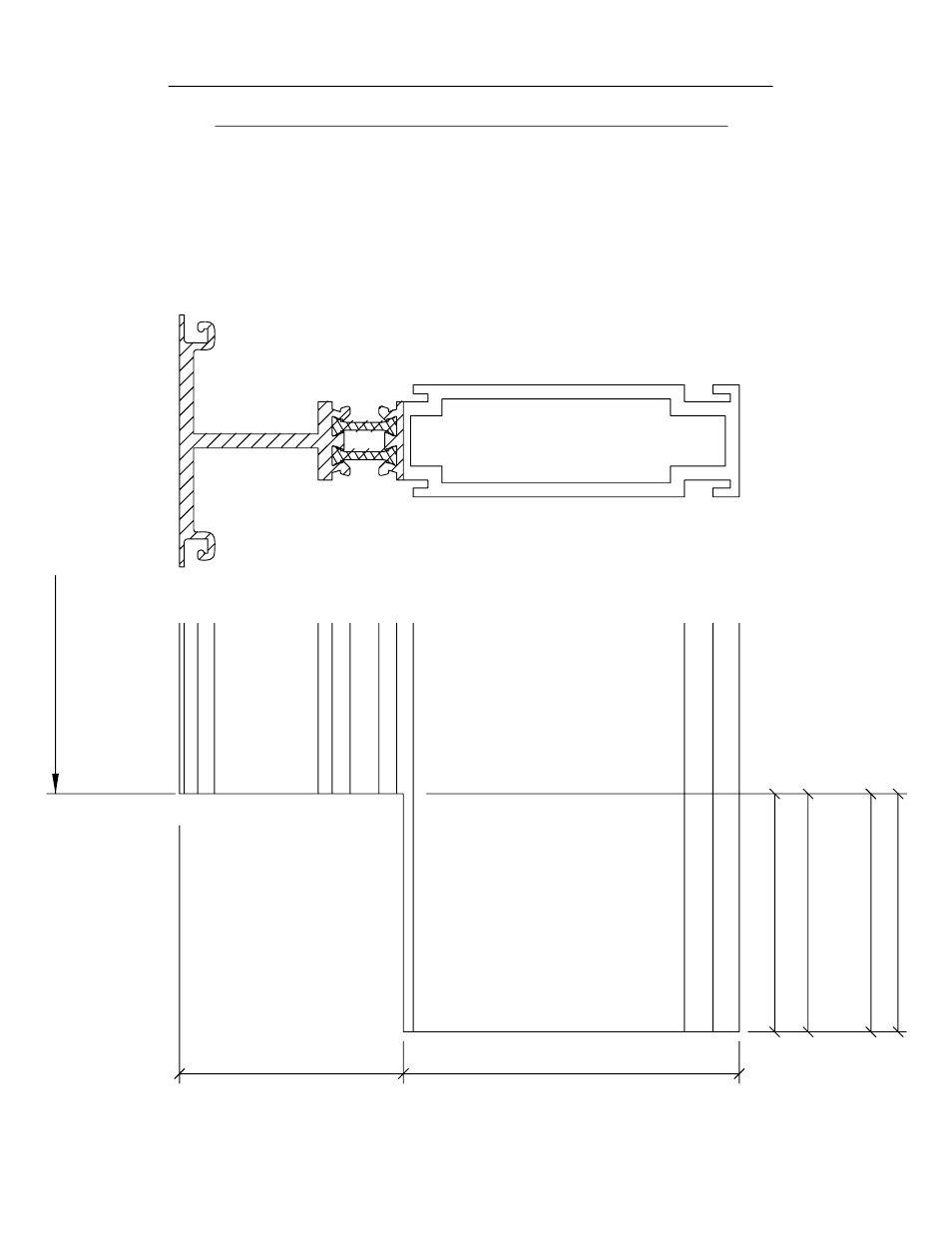 Notching at the bottom of the mullion, Fig. 13, Step 4) | Composite #1g41 shown, Thermal strut intermediate vertical, Other mullions are similar, 3" (varies) | EFCO 904 Series User Manual | Page 23 / 52