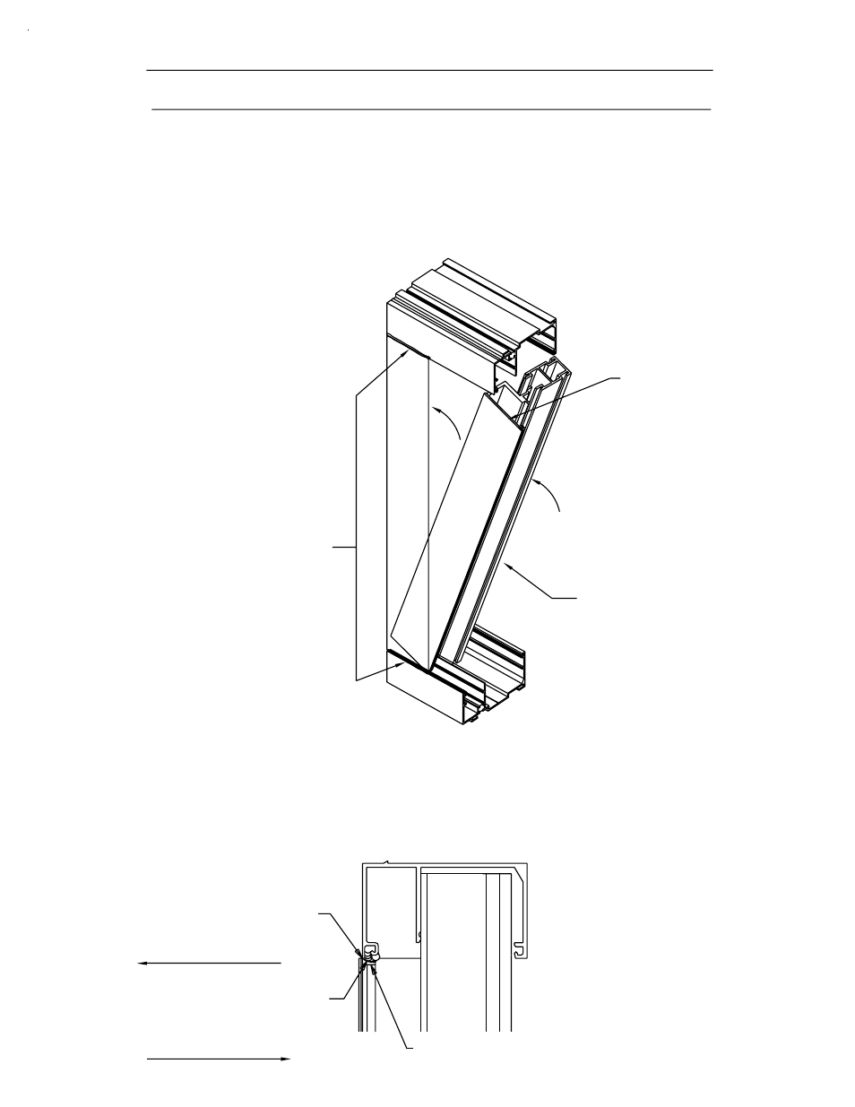 2 piece jambs & intermediate verticals, C) with captured vertical mullion and, Step 2) step 1) | Fig. 25, Fig. 24] 2 pc. jambs and intermediate verticals | EFCO 904 Series User Manual | Page 30 / 52