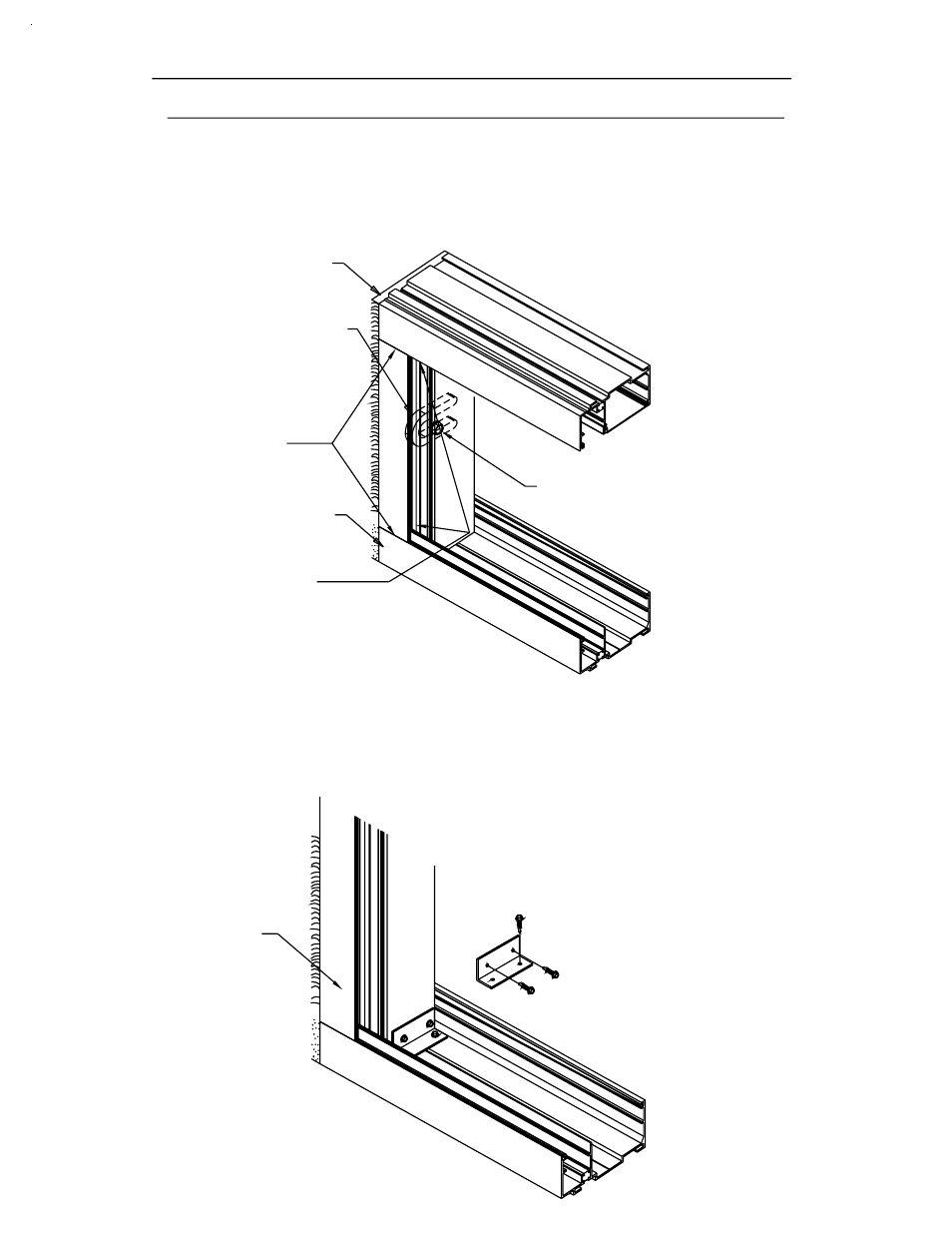 Fig. 27, 2 pc. jamb anchor clip installation [fig. 26, 2 pc. jambs and intermediate verticals | EFCO 904 Series User Manual | Page 31 / 52