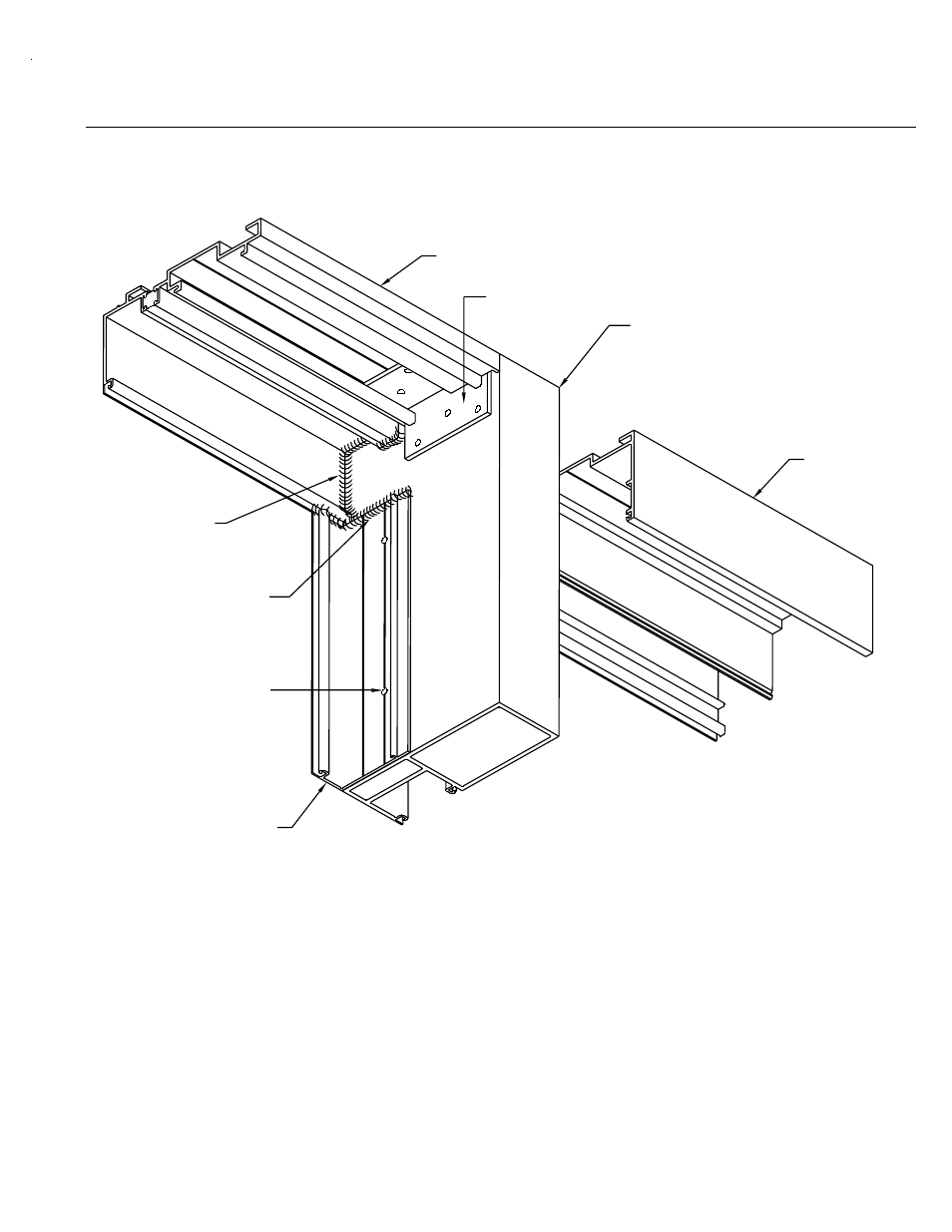 Transom header & applied transom glazing, Transom header and applied transom glazing, Fig. 63 | Fig. 63 above | EFCO 904 Series User Manual | Page 52 / 52