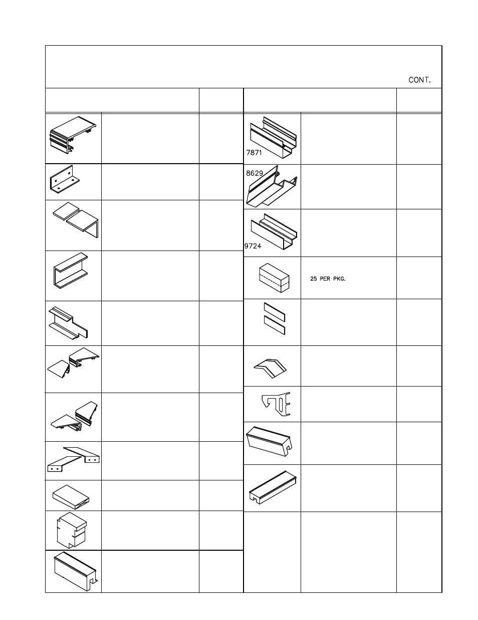 Description part no, K176, K433 | K267, K278, K279, K490, Hn90 hn31, Hn33, K377 | EFCO 904 Series User Manual | Page 8 / 52