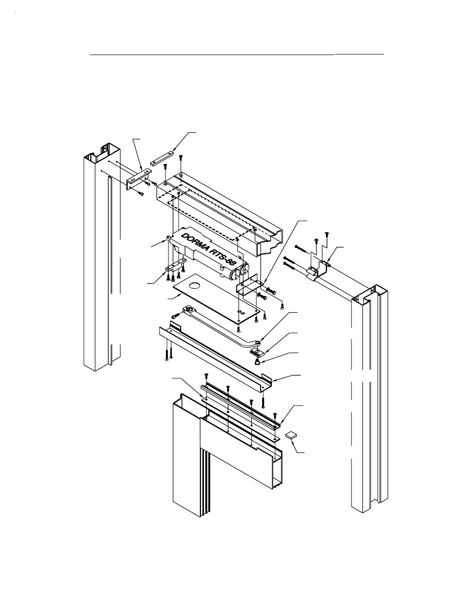 Exploded views with offset pivots, Please con, C. offset pivots | Con’t) | EFCO Dorma RTS 88 User Manual | Page 22 / 23