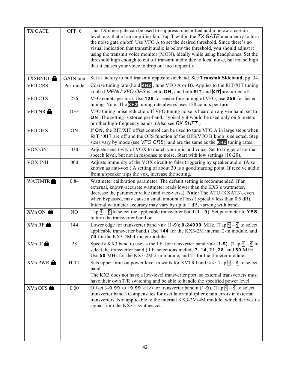 Elecraft KX3 Owner's Manual User Manual | Page 42 / 58