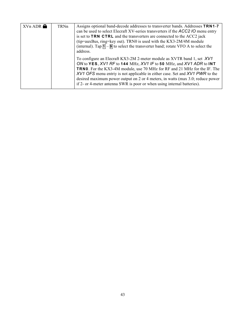 Elecraft KX3 Owner's Manual User Manual | Page 43 / 58