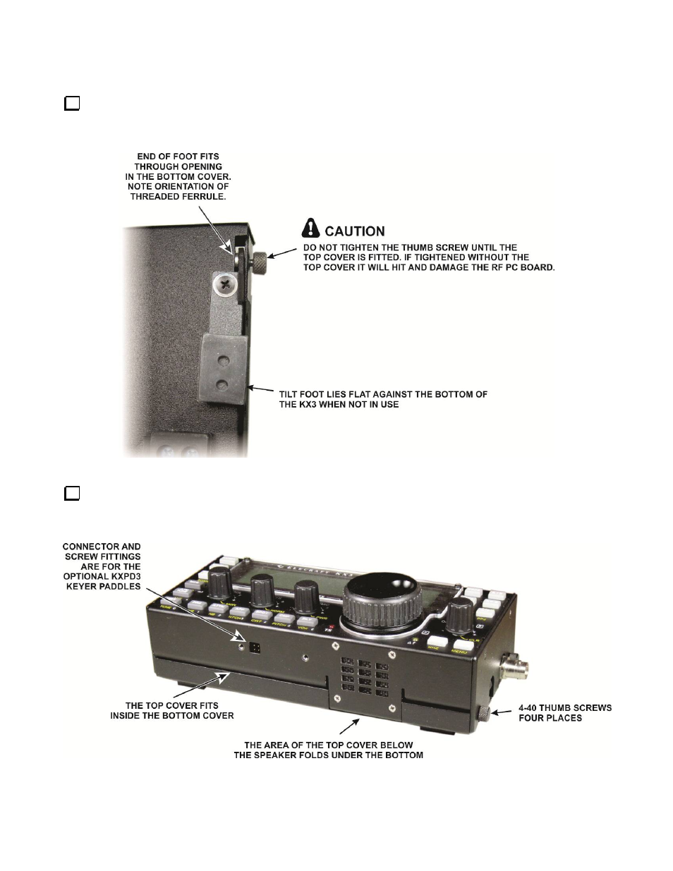 Final assembly | Elecraft KX3 Assembly Manual User Manual | Page 35 / 47