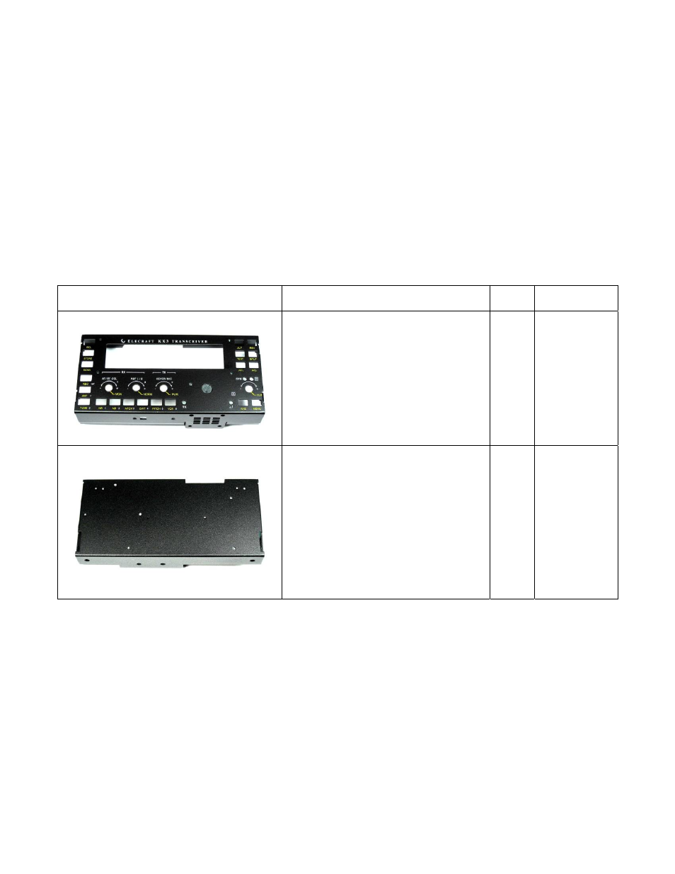 Appendix a - illustrated parts list, Printed circuit boards, Top and bottom covers | Elecraft KX3 Assembly Manual User Manual | Page 41 / 47