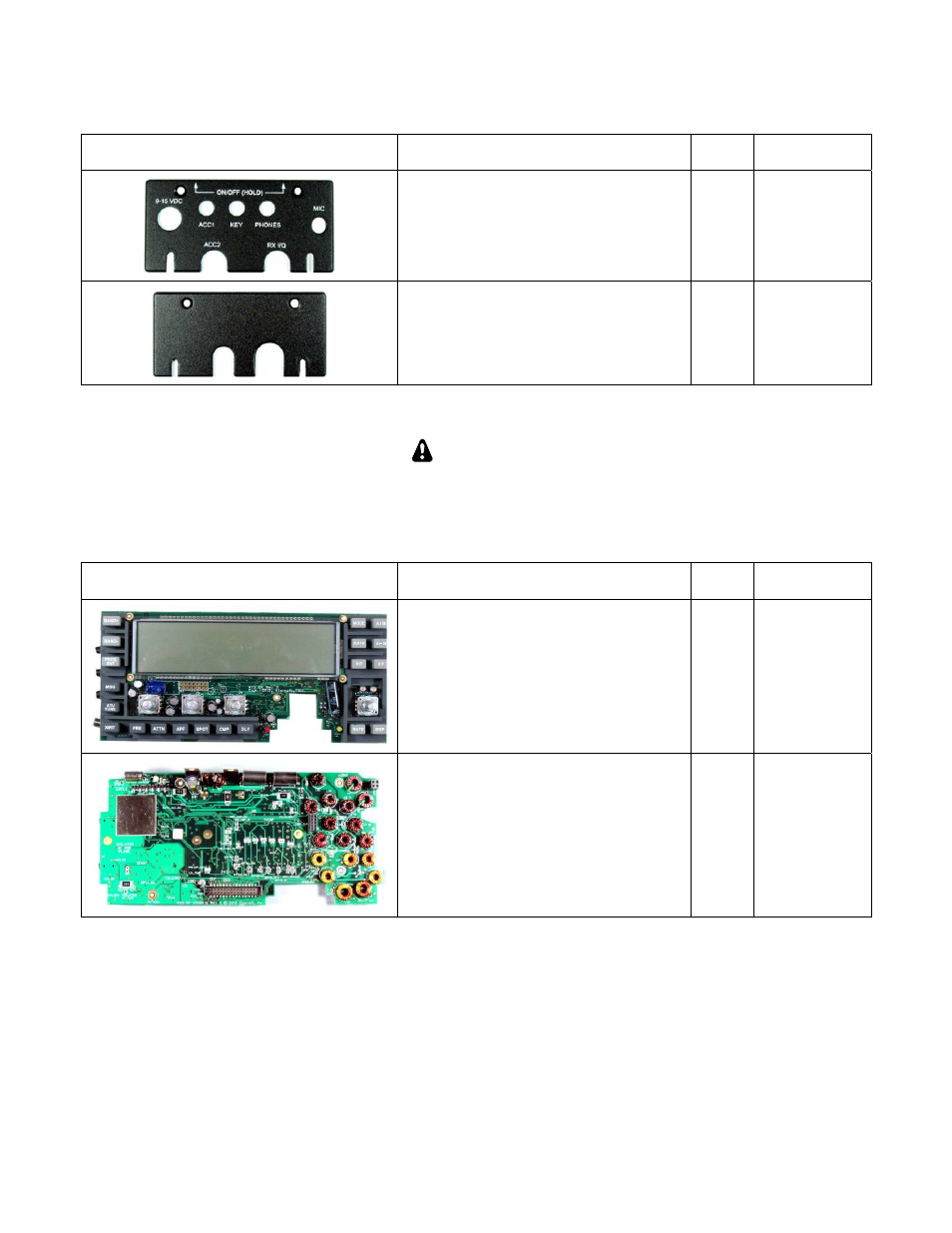 Pcb assemblies, Caution | Elecraft KX3 Assembly Manual User Manual | Page 42 / 47