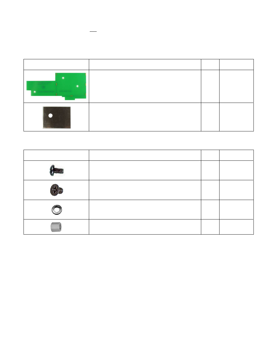 Kx3ret battery retainer components, Kxbc3/ret hardware envelope | Elecraft KX3 Assembly Manual User Manual | Page 47 / 47