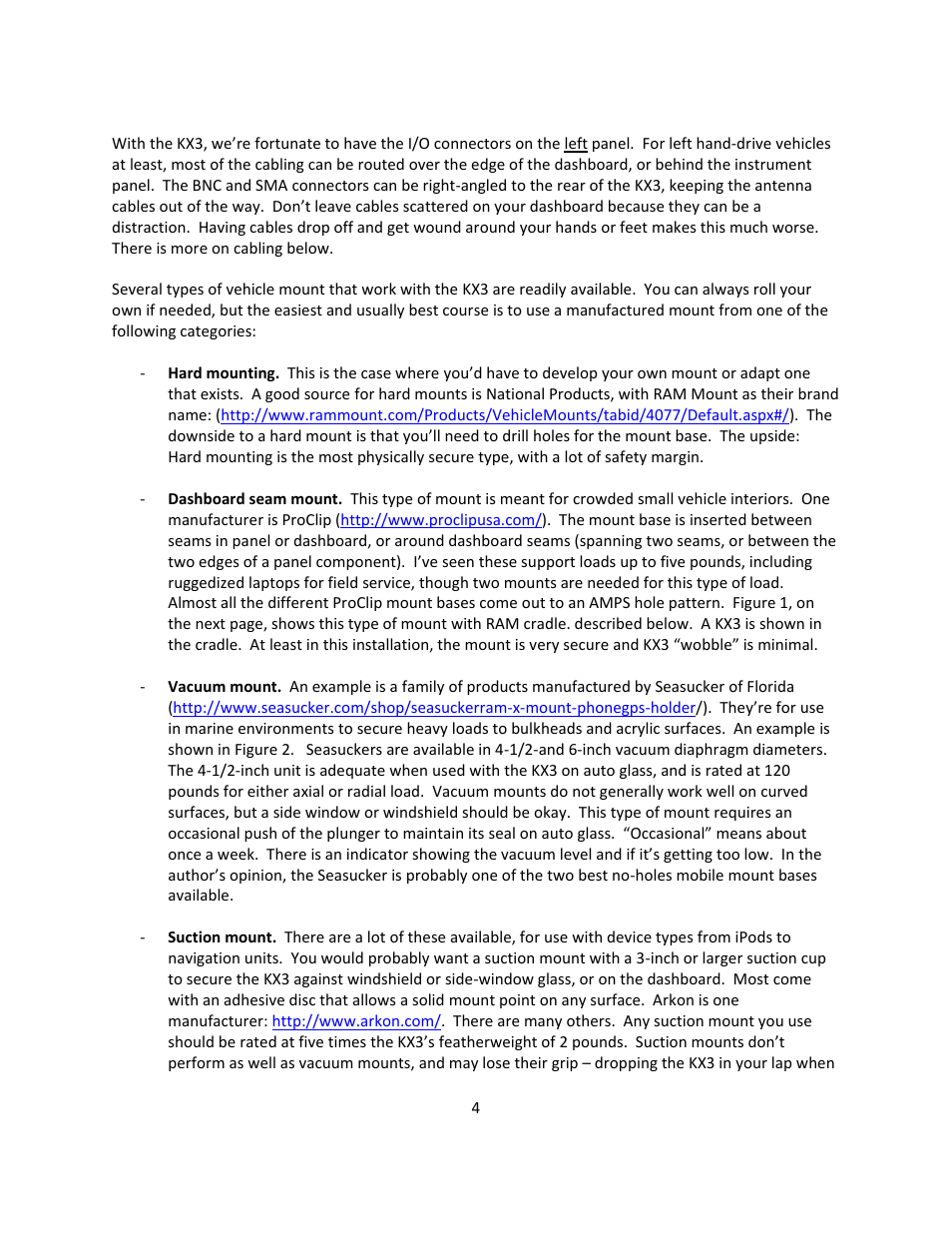 Elecraft KX3 Mobile Installation And Operation Guide User Manual | Page 4 / 17