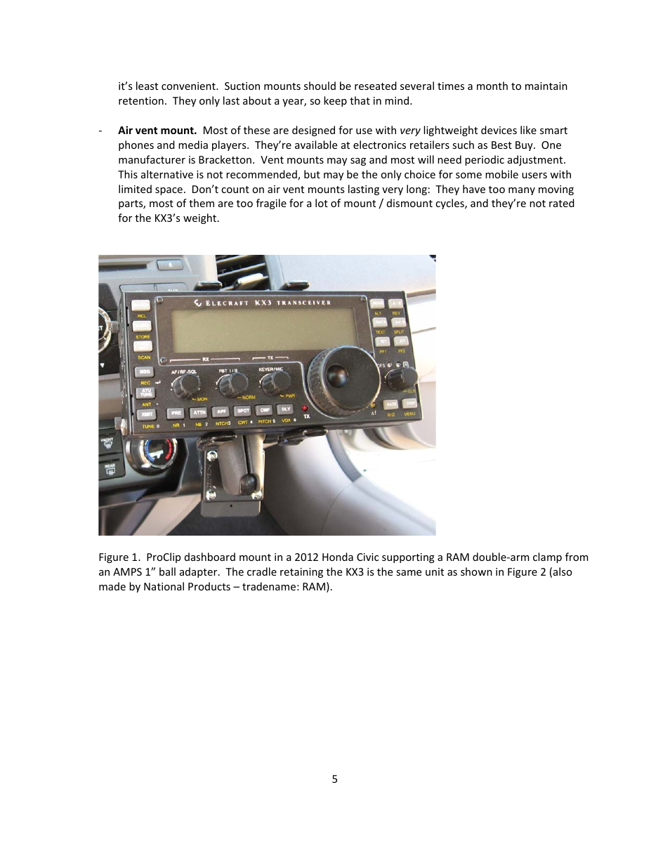 Elecraft KX3 Mobile Installation And Operation Guide User Manual | Page 5 / 17