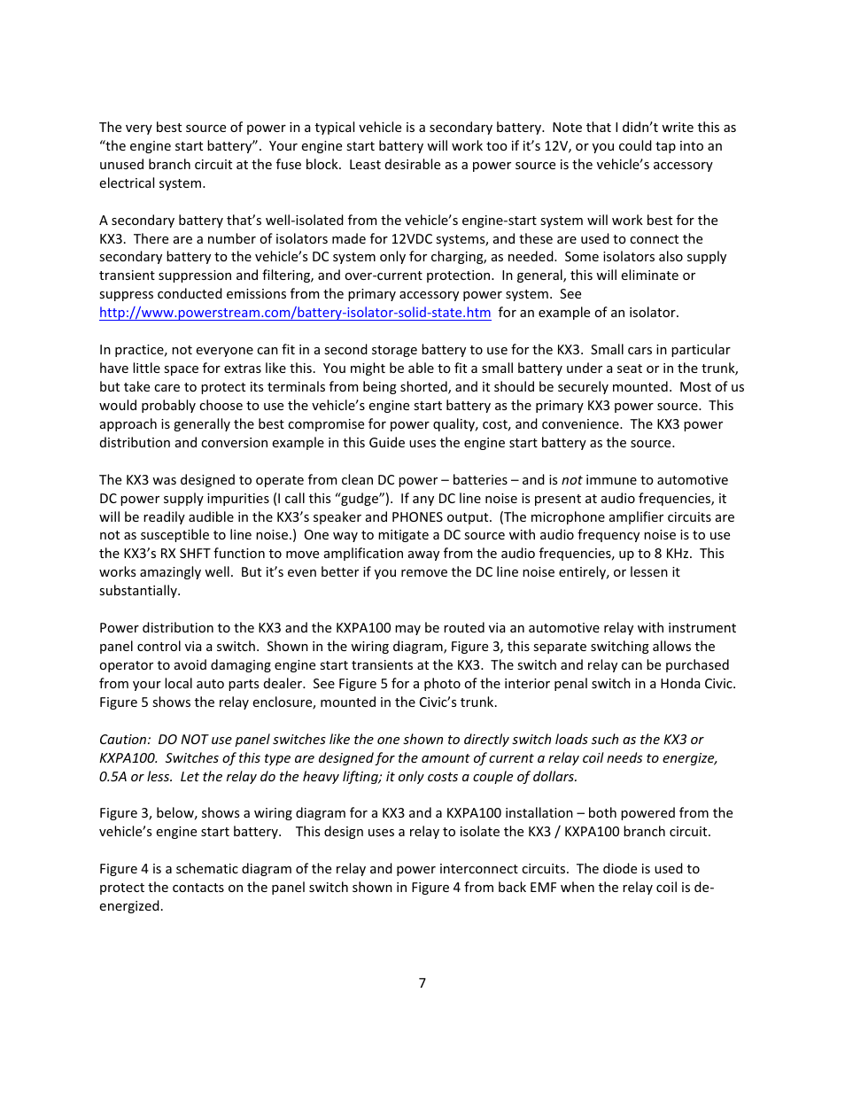 Elecraft KX3 Mobile Installation And Operation Guide User Manual | Page 7 / 17