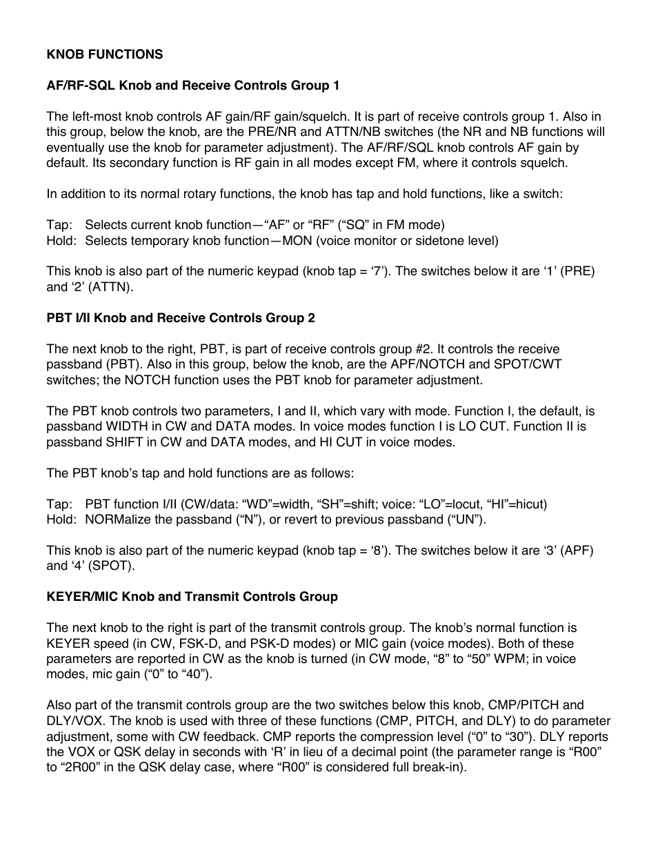 Elecraft KX3 Guide for Blind Operators User Manual | Page 5 / 7