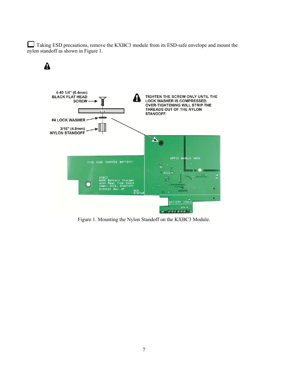 Installation procedure | Elecraft KXBC3 User Manual | Page 7 / 13