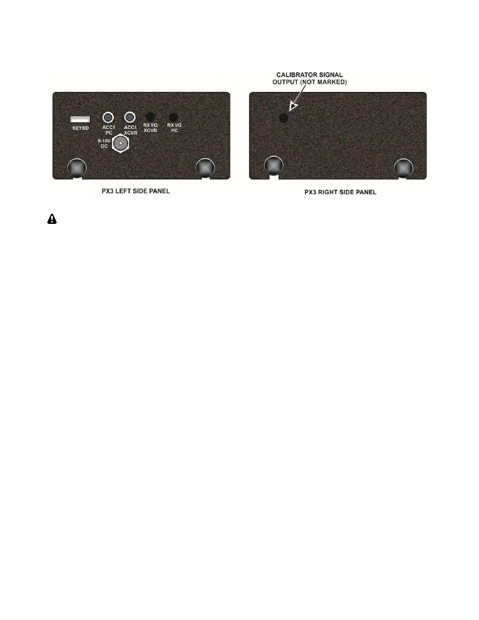 Side panel connectors | Elecraft PX3 Owner's Manual User Manual | Page 14 / 53