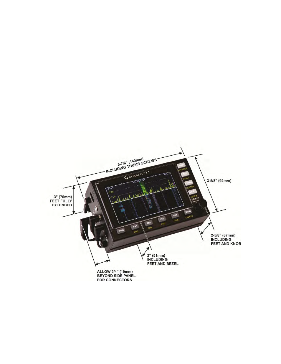 Specifications | Elecraft PX3 Owner's Manual User Manual | Page 52 / 53