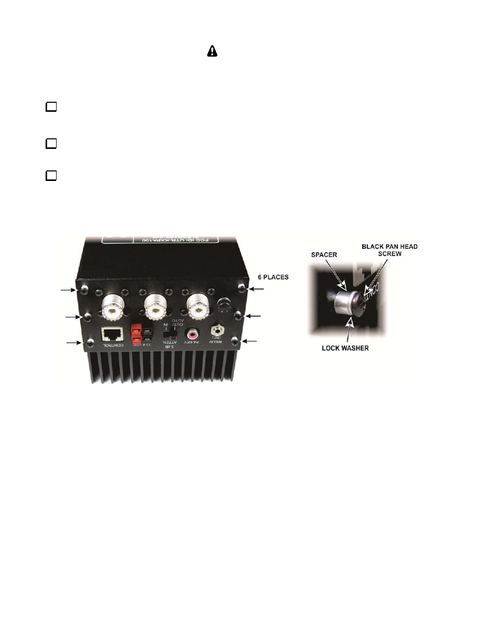 Caution | Elecraft KXPA100 Manual User Manual | Page 52 / 55