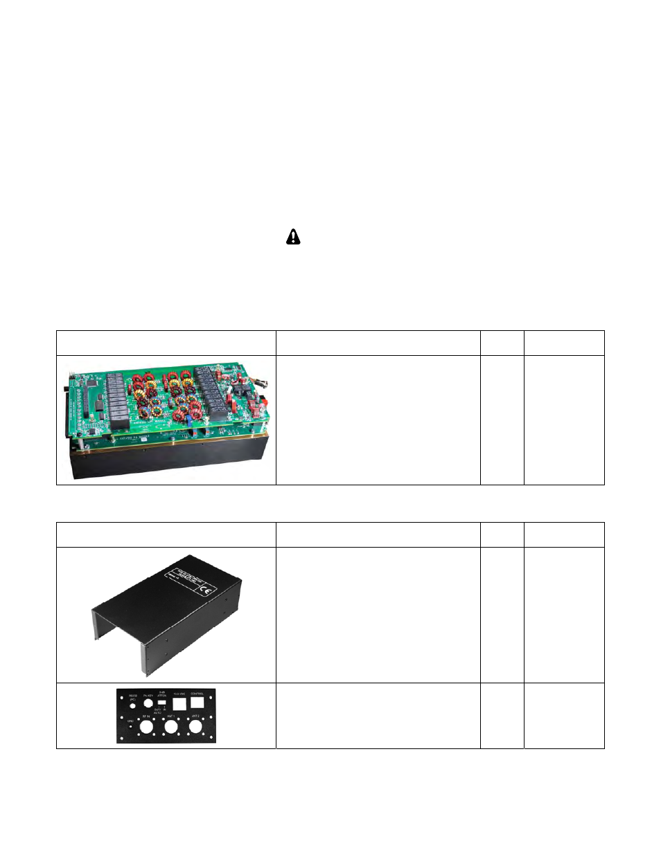 Appendix a - illustrated parts list, Power and interface cables, Caution | Elecraft KXPA100 Assembly Manual User Manual | Page 24 / 27