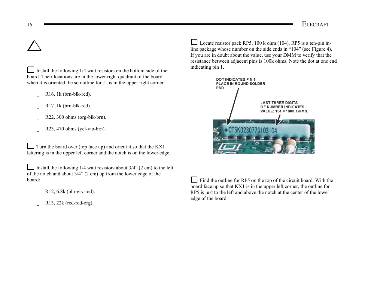 Elecraft KX1 Manual User Manual | Page 17 / 96