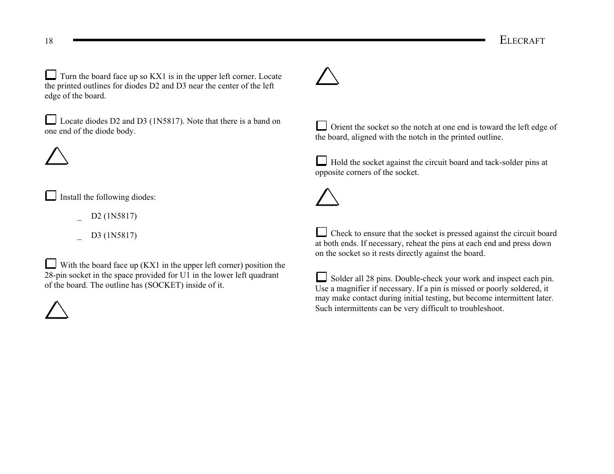 Elecraft KX1 Manual User Manual | Page 19 / 96