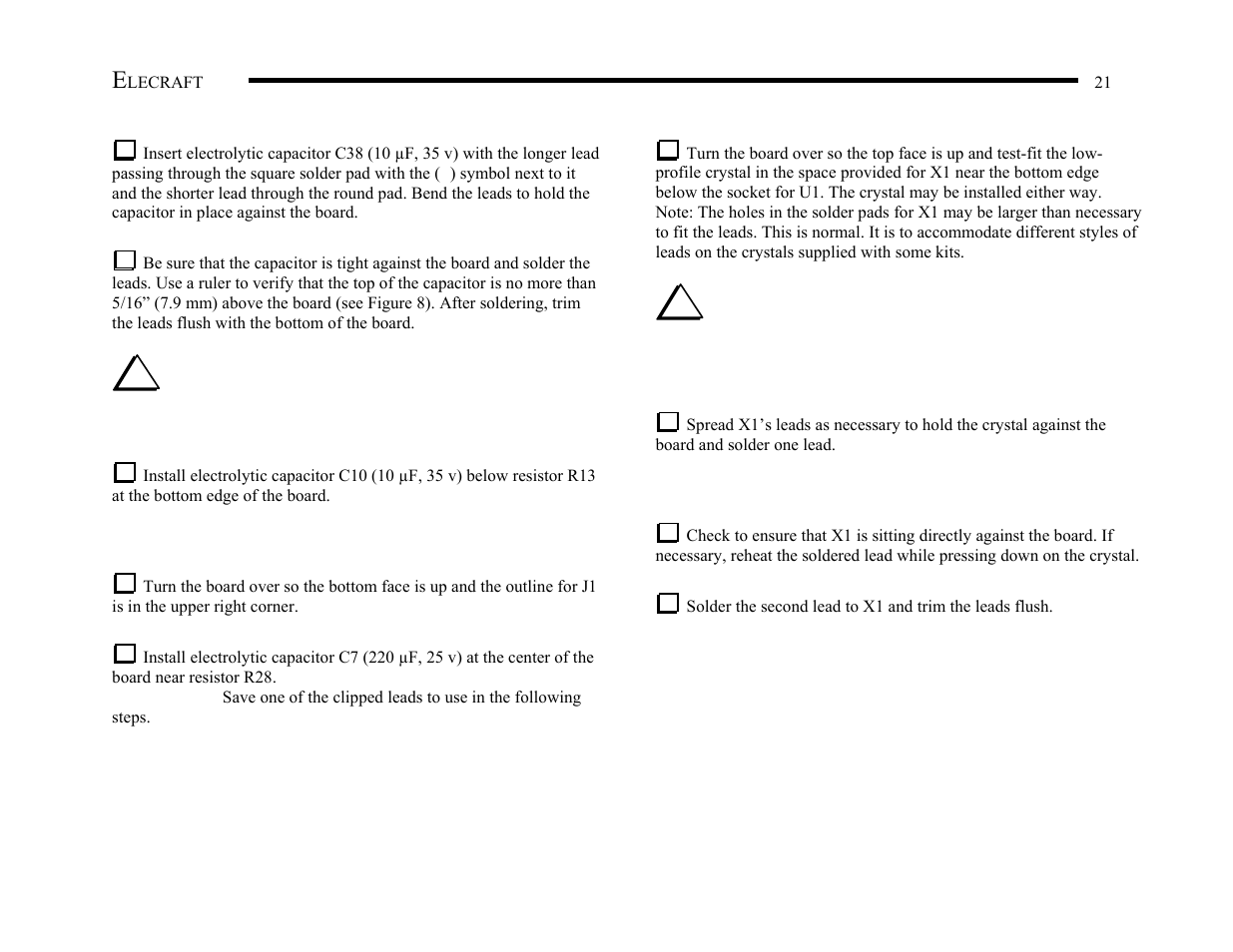 Elecraft KX1 Manual User Manual | Page 22 / 96