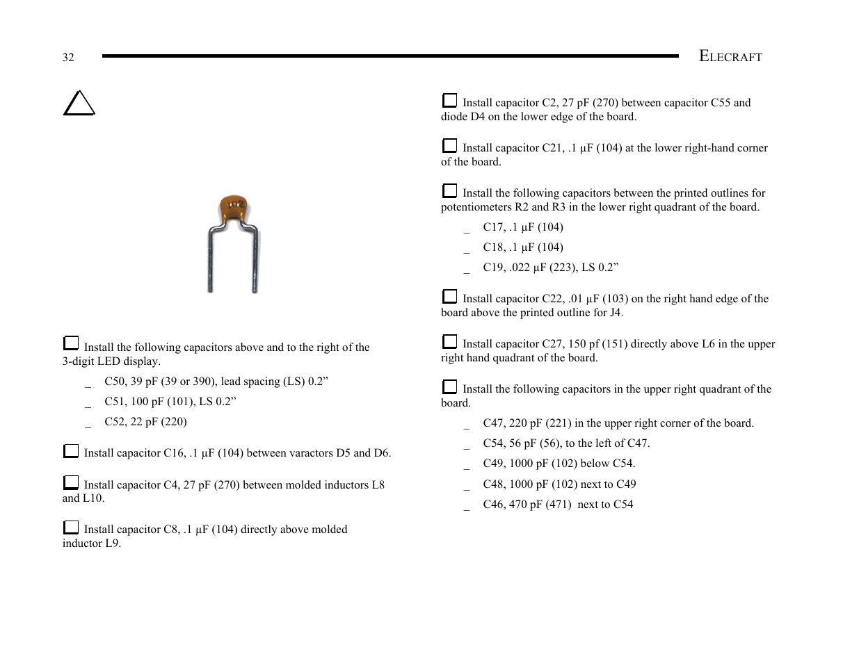 Elecraft KX1 Manual User Manual | Page 33 / 96