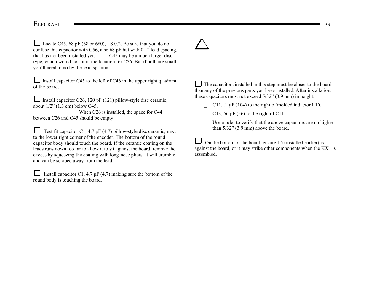 Elecraft KX1 Manual User Manual | Page 34 / 96