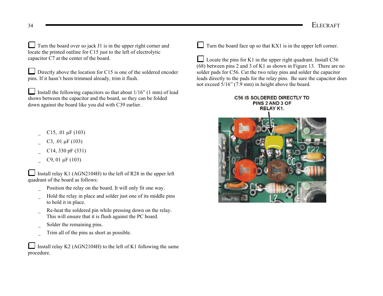 Elecraft KX1 Manual User Manual | Page 35 / 96