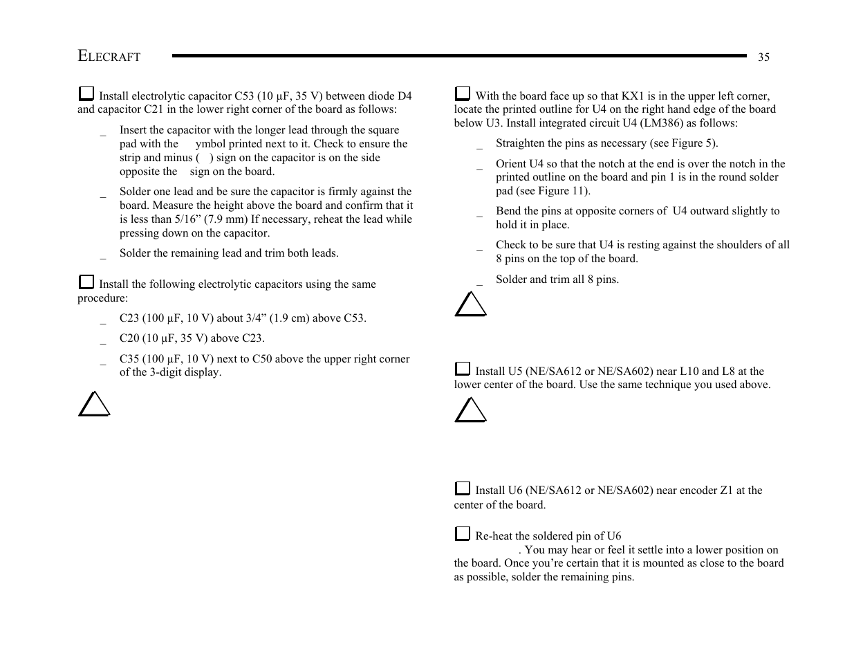 Elecraft KX1 Manual User Manual | Page 36 / 96