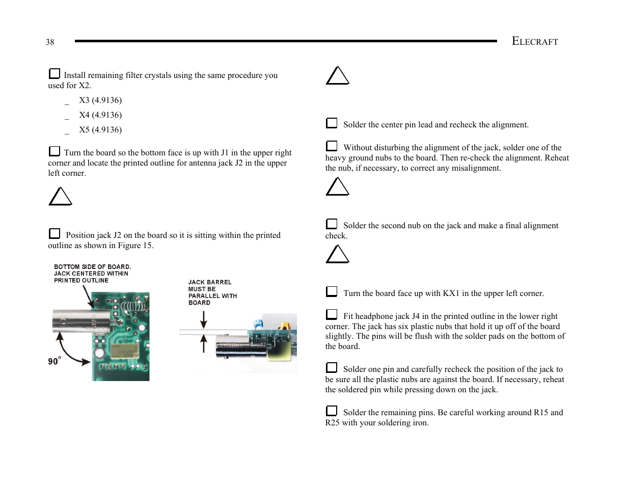 Elecraft KX1 Manual User Manual | Page 39 / 96