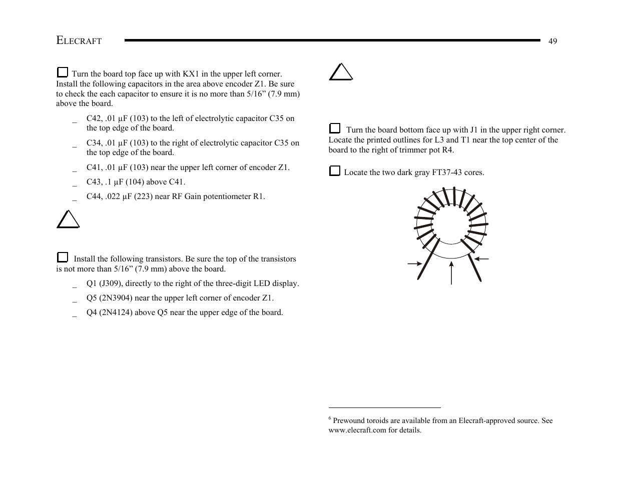 Elecraft KX1 Manual User Manual | Page 50 / 96