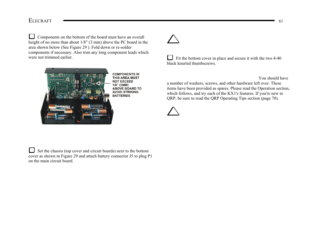 Elecraft KX1 Manual User Manual | Page 62 / 96