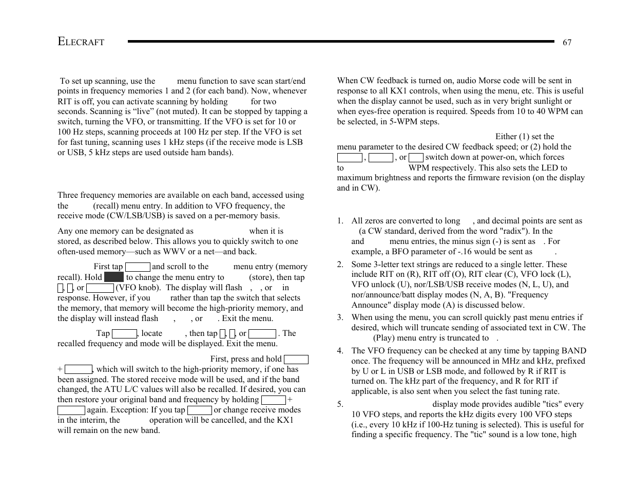 Elecraft KX1 Manual User Manual | Page 68 / 96