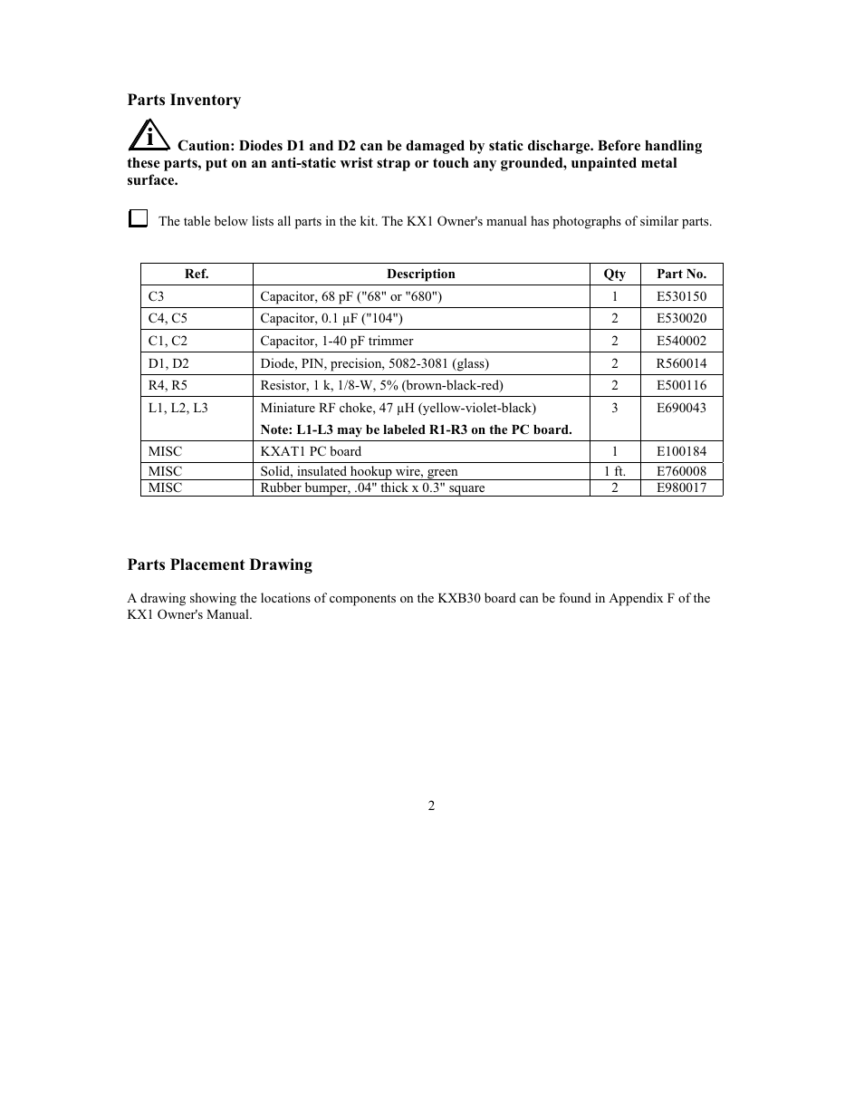 Elecraft KXB30 User Manual | Page 2 / 8