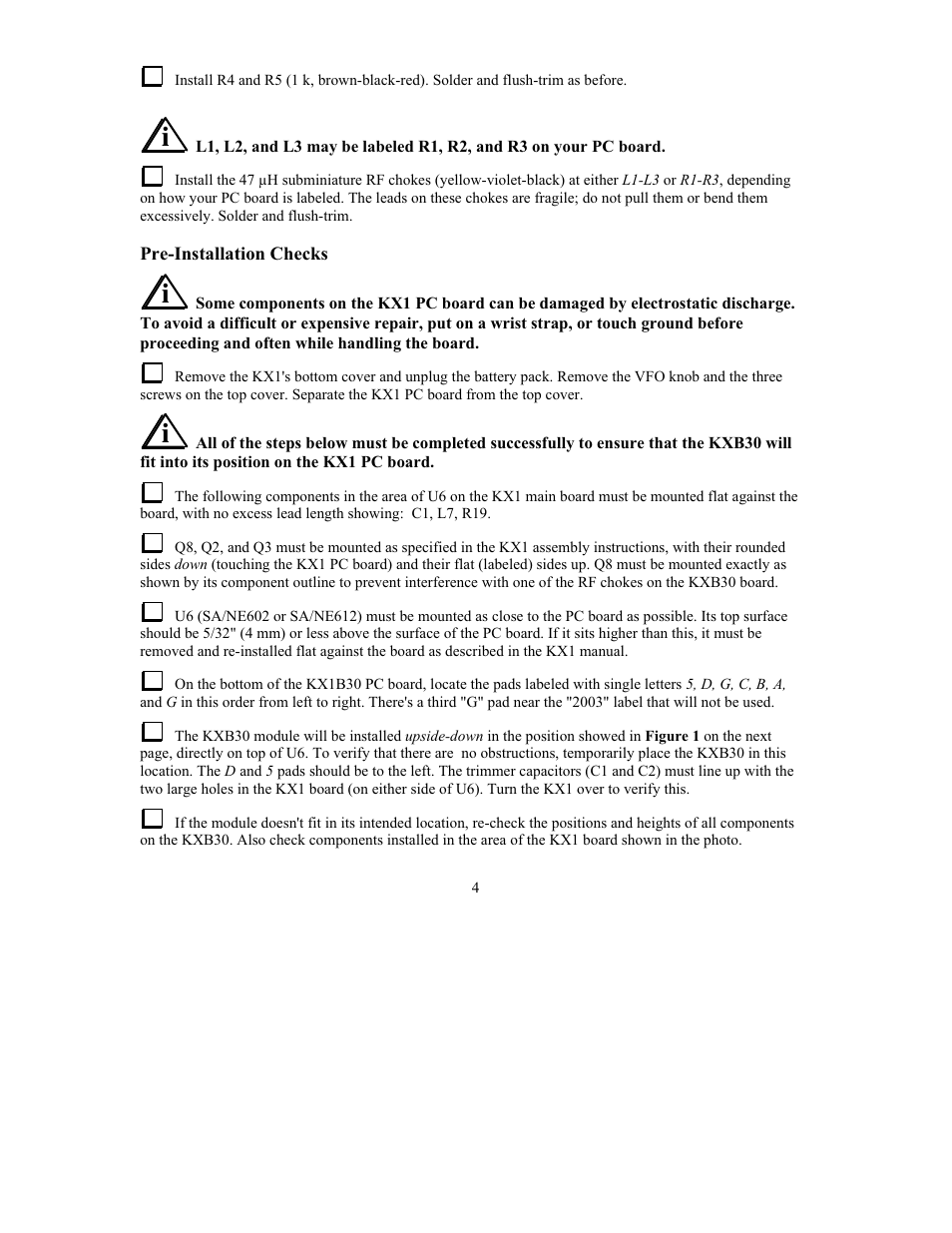 Elecraft KXB30 User Manual | Page 4 / 8