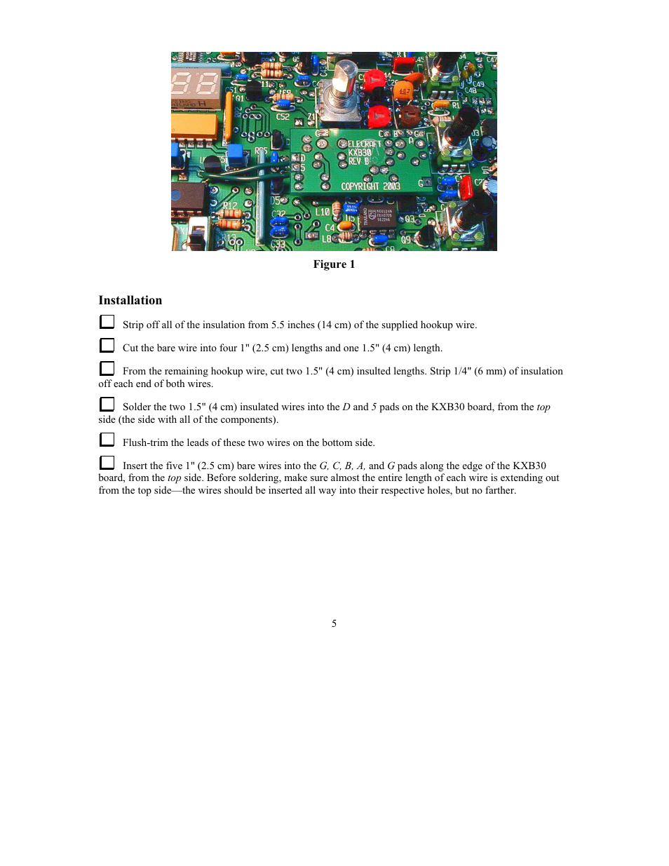 Elecraft KXB30 User Manual | Page 5 / 8