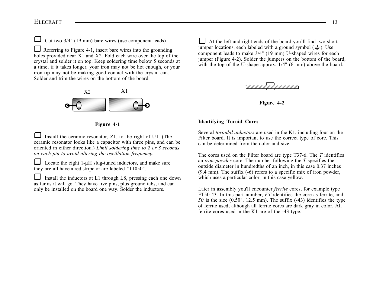 Elecraft K1 User Manual | Page 14 / 91