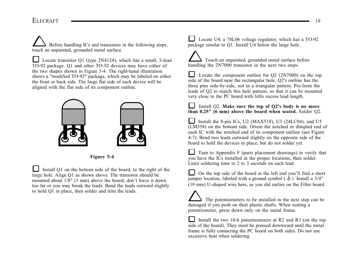 Elecraft K1 User Manual | Page 20 / 91