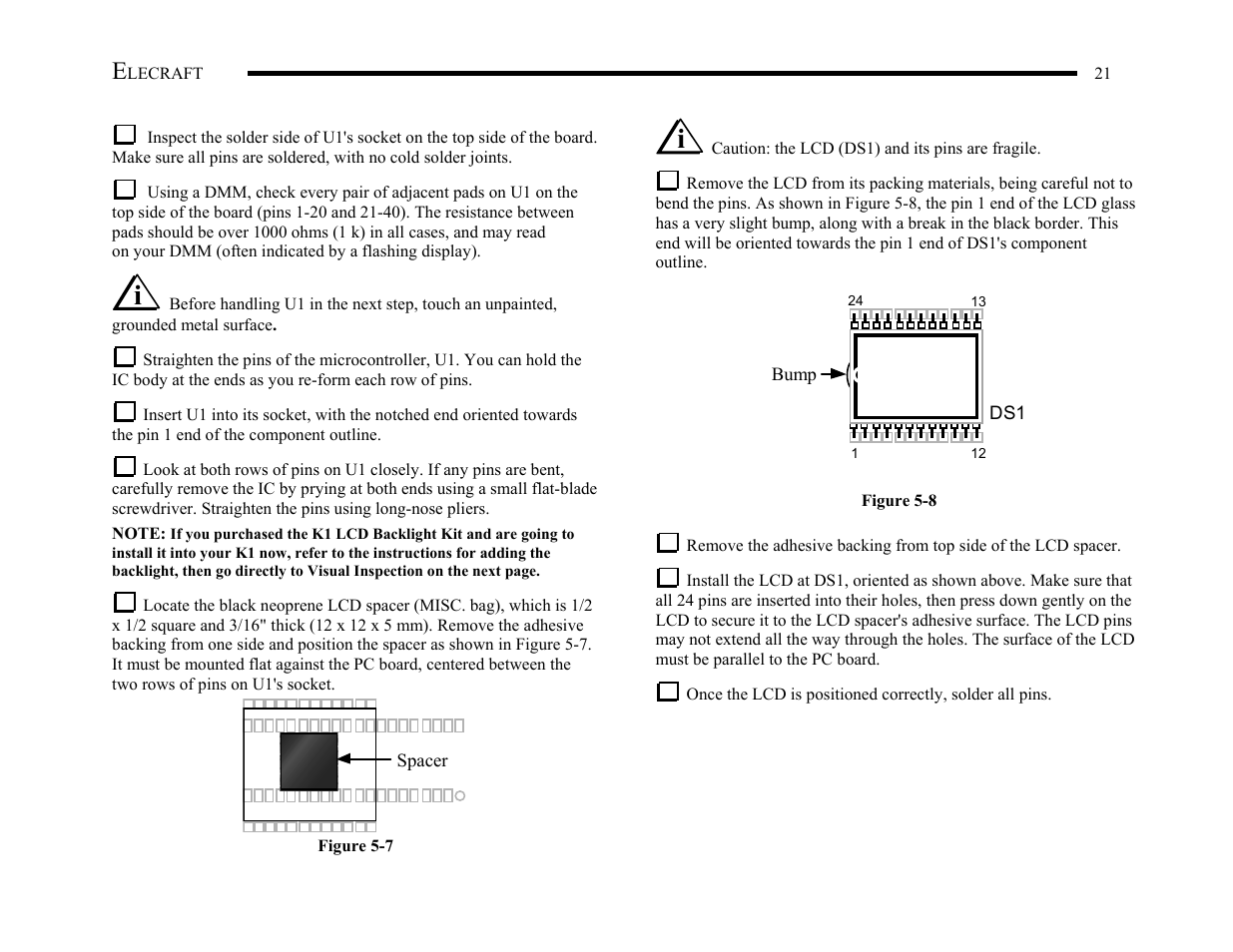 Elecraft K1 User Manual | Page 22 / 91