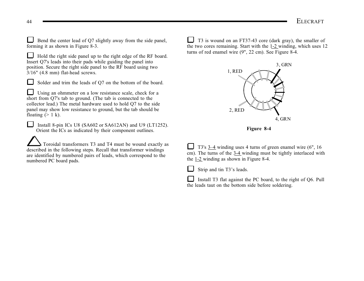 Elecraft K1 User Manual | Page 45 / 91