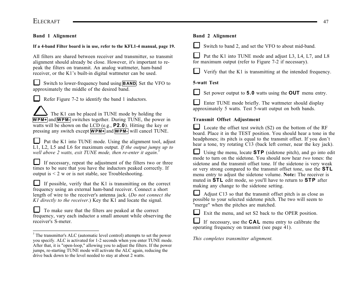 Elecraft K1 User Manual | Page 48 / 91