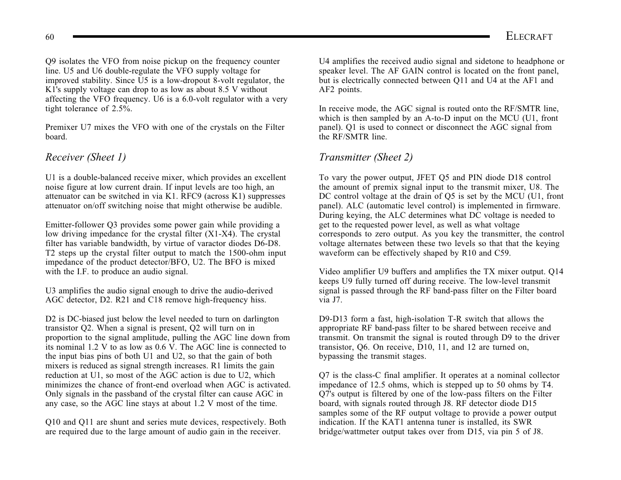 Elecraft K1 User Manual | Page 61 / 91