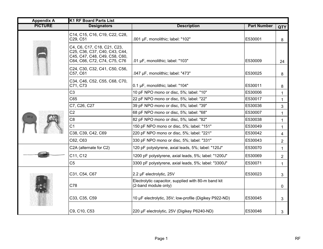 Elecraft K1 User Manual | Page 67 / 91