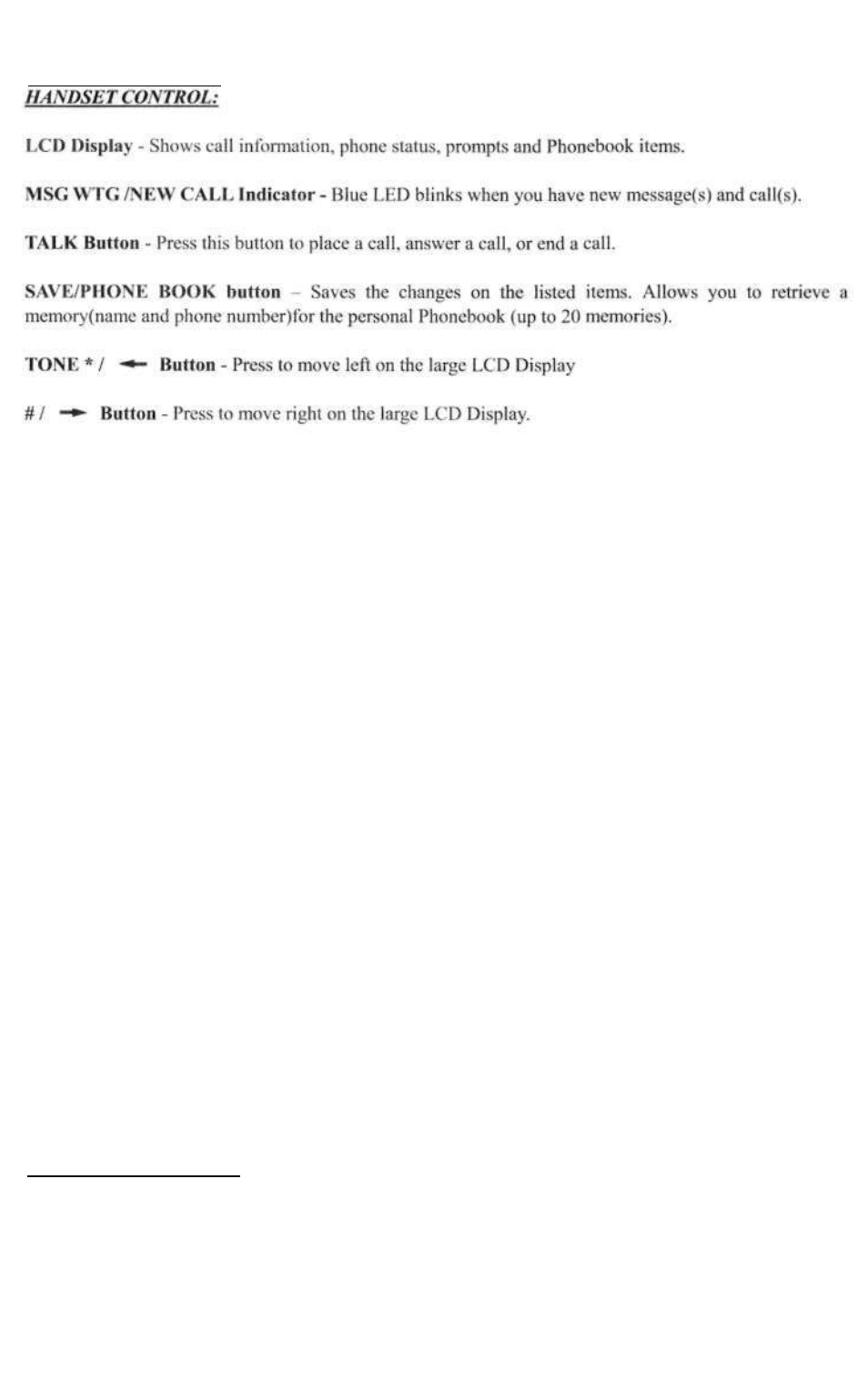 Descriptions | Bell 36028 User Manual | Page 7 / 28
