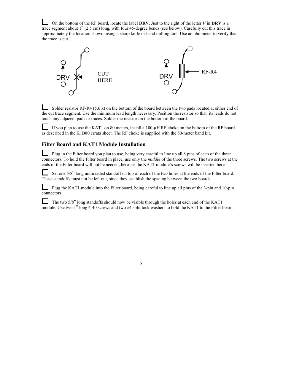 Elecraft KAT1 Manual User Manual | Page 8 / 15