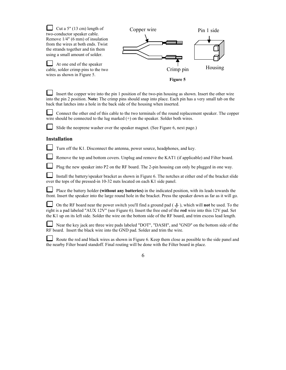 Elecraft KBT1 Manual User Manual | Page 6 / 8