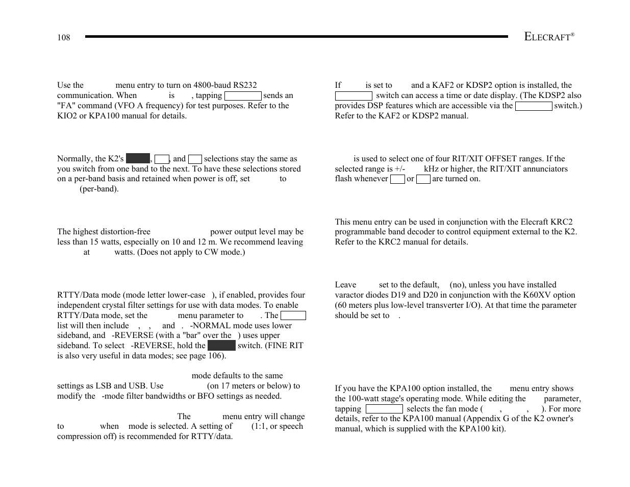 Elecraft K2 Owner's Manual User Manual | Page 109 / 171