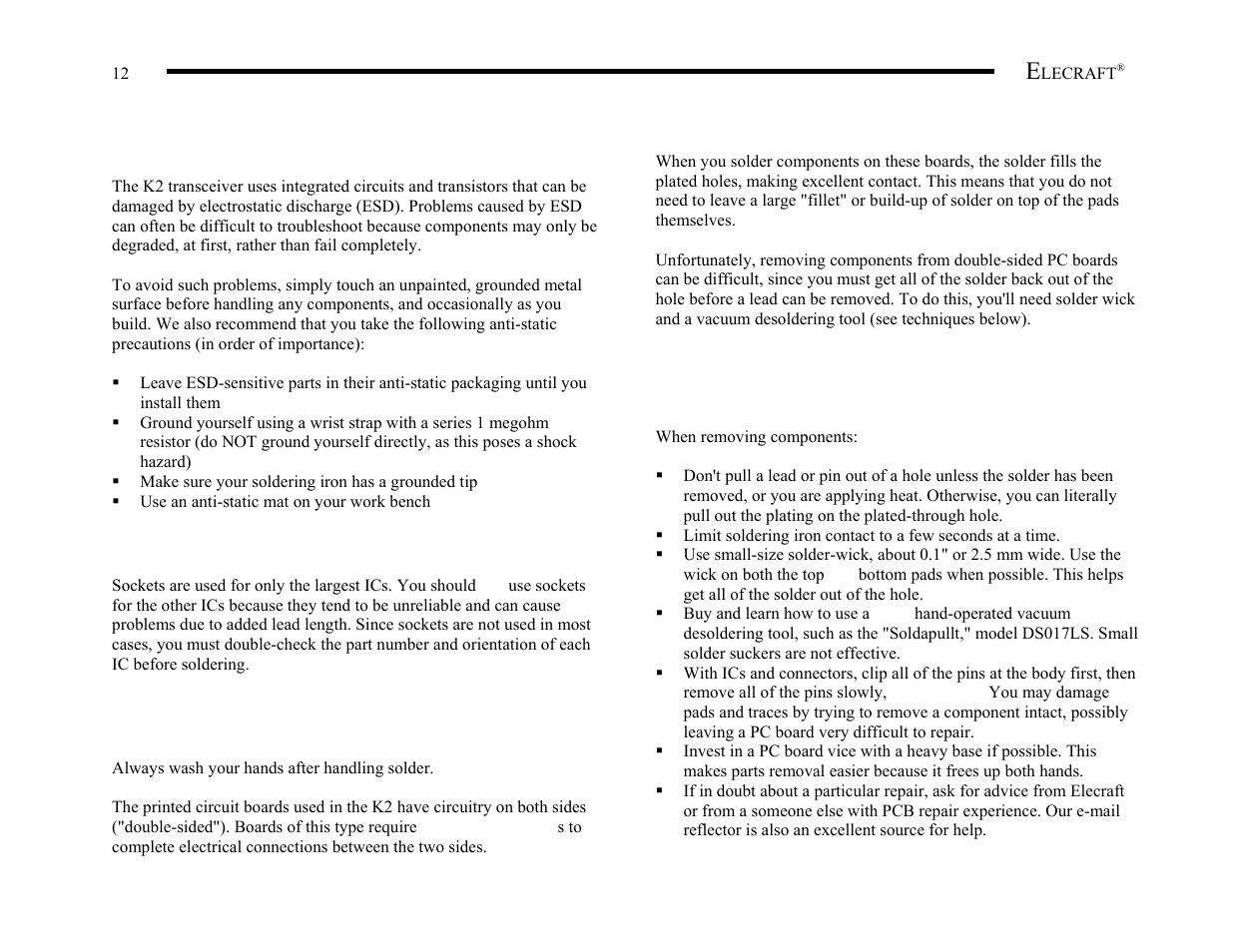 Elecraft K2 Owner's Manual User Manual | Page 13 / 171