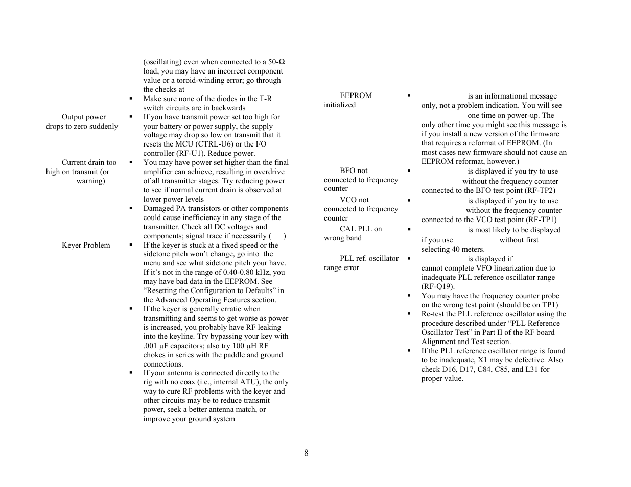 Elecraft K2 Owner's Manual User Manual | Page 160 / 171