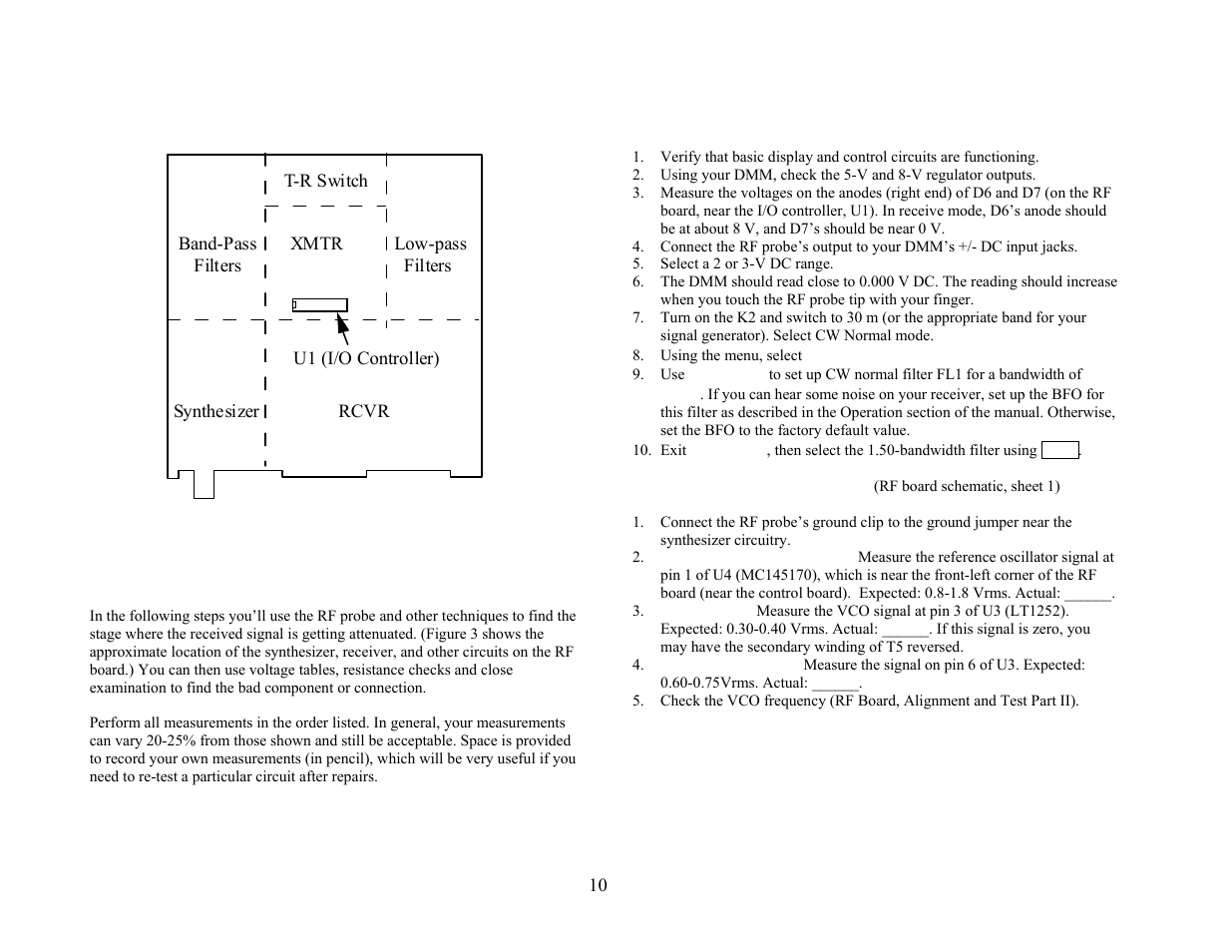 Receiver and synthesizer | Elecraft K2 Owner's Manual User Manual | Page 162 / 171