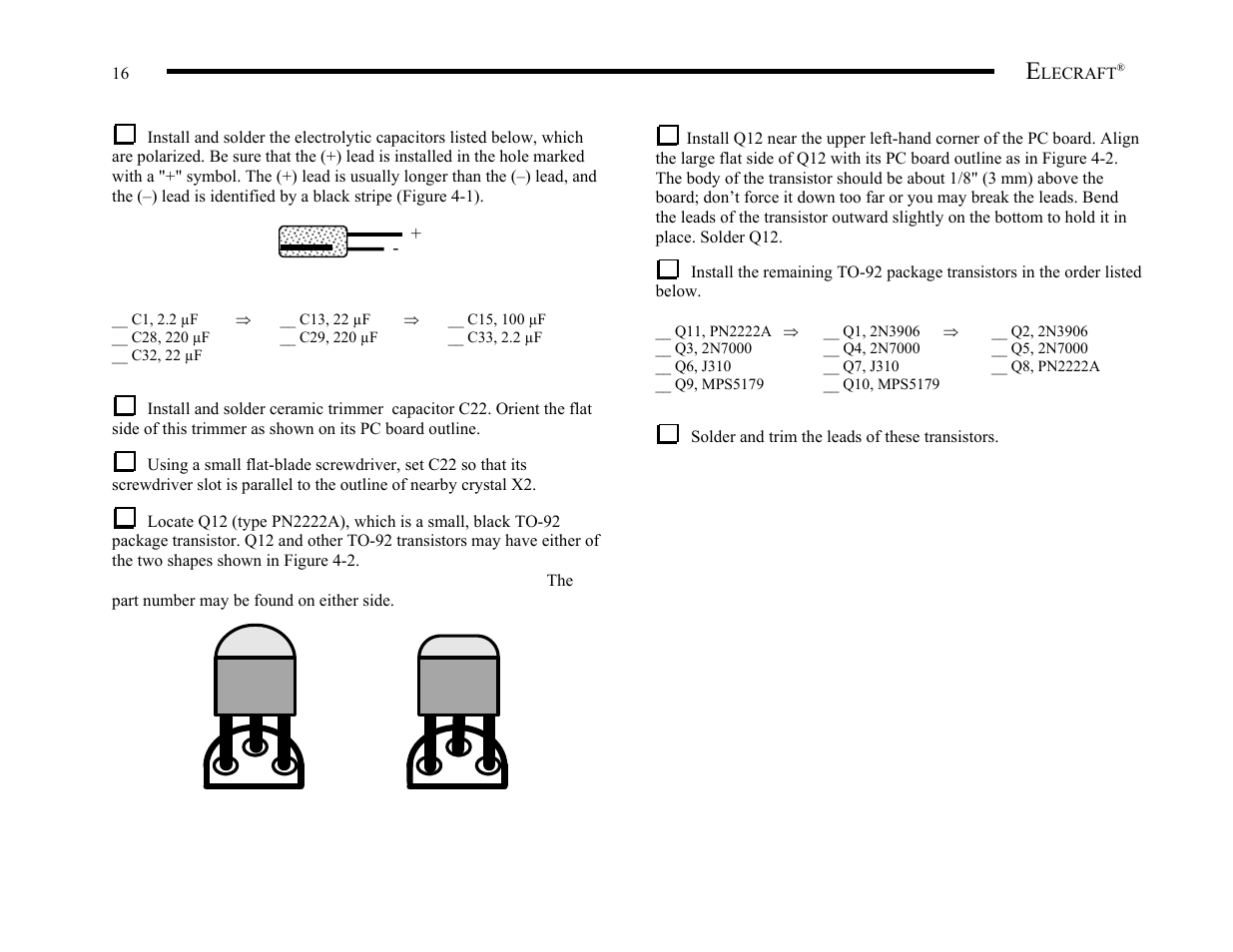 Elecraft K2 Owner's Manual User Manual | Page 17 / 171